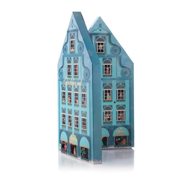 Sv. Michelsen - Julekalenderhus med Chokolade, Blå
