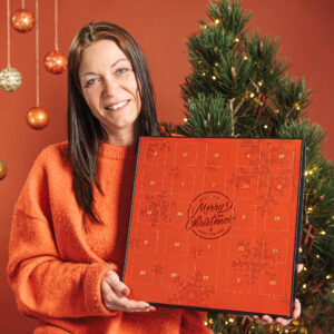 Merry Christmas chokolade-julekalender uden alkohol - God til børn - 220g